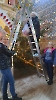 Prace przy dekoracji bożonarodzeniowej, 18.12.2024